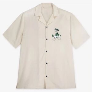 2025 Disney Parks Donald Duck Golf Woven Camp Shirt